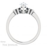 Marquise Cut Forever Brilliant Moissanite Engagement Ring #GTJ1270-marquise-fb-w