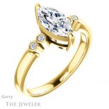 Marquise Cut Forever Brilliant Moissanite Engagement Ring #GTJ1270-marquise-fb-y