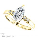 Marquise Cut Forever Brilliant Moissanite Engagement Ring #GTJ1270-marquise-fb-y