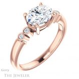 Oval Shaped Forever One Moissanite Engagement Ring #GTJ1270-oval-fo-r 4 Oval Shaped Forever One Moissanite Engagement Ring #GTJ1270-oval-fo-r