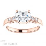 Oval Shaped Forever One Moissanite Engagement Ring #GTJ1270-oval-fo-r 1 Oval Shaped Forever One Moissanite Engagement Ring #GTJ1270-oval-fo-r