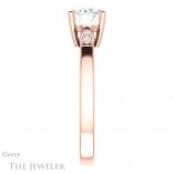 Oval Shaped Forever One Moissanite Engagement Ring #GTJ1270-oval-fo-r 3 Oval Shaped Forever One Moissanite Engagement Ring #GTJ1270-oval-fo-r