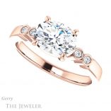 Oval Shaped Forever One Moissanite Engagement Ring #GTJ1270-oval-fo-r 5 Oval Shaped Forever One Moissanite Engagement Ring #GTJ1270-oval-fo-r
