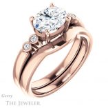 Oval Shaped Forever One Moissanite Engagement Ring #GTJ1270-oval-fo-r 6 Oval Shaped Forever One Moissanite Engagement Ring #GTJ1270-oval-fo-r