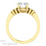 Oval Shaped Forever One Moissanite Engagement Ring #GTJ1270-oval-fo-y 2 Oval Shaped Forever One Moissanite Engagement Ring #GTJ1270-oval-fo-y