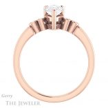 Pear Shaped Forever Brilliant Moissanite Engagement Ring #GTJ1270-pear-fb-r