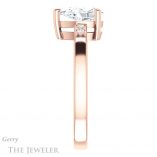 Pear Shaped Forever Brilliant Moissanite Engagement Ring #GTJ1270-pear-fb-r