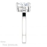 Pear Shaped Forever Brilliant Moissanite Engagement Ring #GTJ1270-pear-fb-w