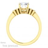 Round Cut Forever One Moissanite Engagement Ring #GTJ1270-round-fo-y 2 Round Cut Forever One Moissanite Engagement Ring #GTJ1270-round-fo-y