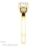 Round Cut Forever One Moissanite Engagement Ring #GTJ1270-round-fo-y 3 Round Cut Forever One Moissanite Engagement Ring #GTJ1270-round-fo-y