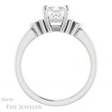 Princess Cut Forever One Moissanite Engagement Ring #GTJ1270-square-fo-w