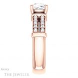 Cushion Cut Forever One Moissanite Engagement Ring #GTJ1279-cushion-fo-r 3 Cushion Cut Forever One Moissanite Engagement Ring #GTJ1279-cushion-fo-r