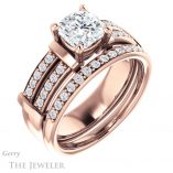 Cushion Cut Forever One Moissanite Engagement Ring #GTJ1279-cushion-fo-r 6 Cushion Cut Forever One Moissanite Engagement Ring #GTJ1279-cushion-fo-r