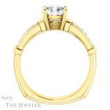 Cushion Cut Forever One Moissanite Engagement Ring #GTJ1279-cushion-fo-y 2 Cushion Cut Forever One Moissanite Engagement Ring #GTJ1279-cushion-fo-y