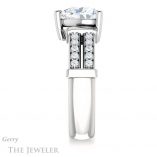 Heart Shaped Forever Brilliant Moissanite Engagement Ring #GTJ1279-heart-fb-w