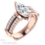 Marquise Cut Forever Brilliant Moissanite Engagement Ring #GTJ1279-marquise-fb-r