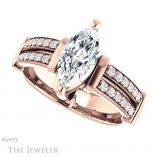 Marquise Cut Forever Brilliant Moissanite Engagement Ring #GTJ1279-marquise-fb-r