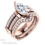 Marquise Cut Forever Brilliant Moissanite Engagement Ring #GTJ1279-marquise-fb-r