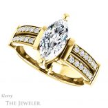 Marquise Cut Forever Brilliant Moissanite Engagement Ring #GTJ1279-marquise-fb-y