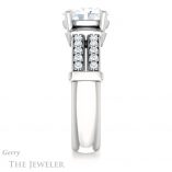 Oval Shaped Forever One Moissanite Engagement Ring #GTJ1279-oval-fo-w 3 Oval Shaped Forever One Moissanite Engagement Ring #GTJ1279-oval-fo-w
