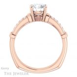 Round Cut Forever One Moissanite Engagement Ring #GTJ1279-round-fo-r 2 Round Cut Forever One Moissanite Engagement Ring #GTJ1279-round-fo-r