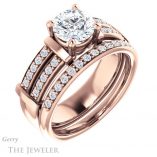 Round Cut Forever One Moissanite Engagement Ring #GTJ1279-round-fo-r 6 Round Cut Forever One Moissanite Engagement Ring #GTJ1279-round-fo-r