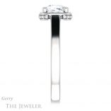 Cushion Cut Forever One Moissanite Engagement Ring #GTJ1284-cushion-fo-w 3 Cushion Cut Forever One Moissanite Engagement Ring #GTJ1284-cushion-fo-w