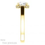 Cushion Cut Forever One Moissanite Engagement Ring #GTJ1284-cushion-fo-y 3 Cushion Cut Forever One Moissanite Engagement Ring #GTJ1284-cushion-fo-y