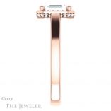 Emerald Cut Forever One Moissanite Engagement Ring #GTJ1284-emerald-fb-r 3 Emerald Cut Forever Brilliant Moissanite Engagement Ring #GTJ1284-emerald-fb-r