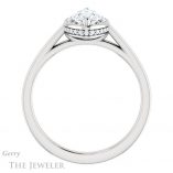 Marquise Cut Forever One Moissanite Engagement Ring #GTJ1284-marquise-fb-w 2 Marquise Cut Forever Brilliant Moissanite Engagement Ring #GTJ1284-marquise-fb-w