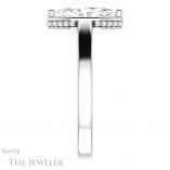 Marquise Cut Forever One Moissanite Engagement Ring #GTJ1284-marquise-fb-w 3 Marquise Cut Forever Brilliant Moissanite Engagement Ring #GTJ1284-marquise-fb-w