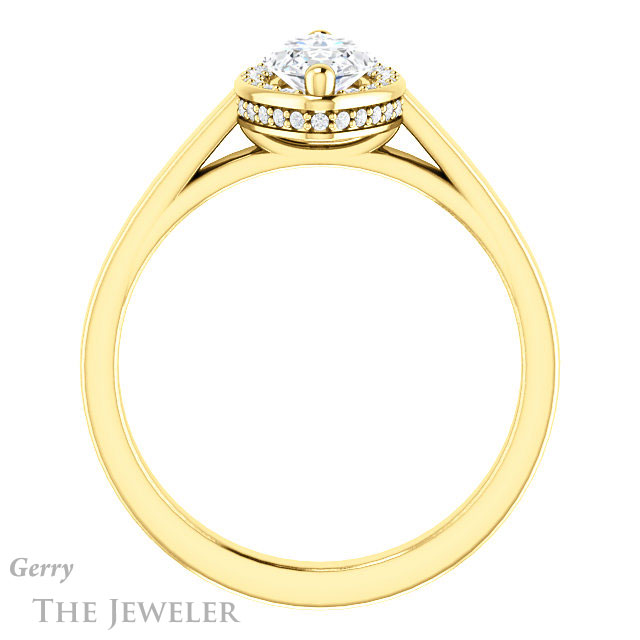 Marquise Cut Forever Brilliant Moissanite Engagement Ring #GTJ1284-marquise-fb-y