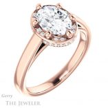 Oval Shaped Forever One Moissanite Engagement Ring #GTJ1284-oval-fo-r 4 Oval Shaped Forever One Moissanite Engagement Ring #GTJ1284-oval-fo-r