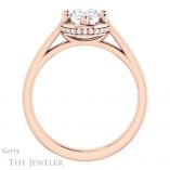 Oval Shaped Forever One Moissanite Engagement Ring #GTJ1284-oval-fo-r 2 Oval Shaped Forever One Moissanite Engagement Ring #GTJ1284-oval-fo-r