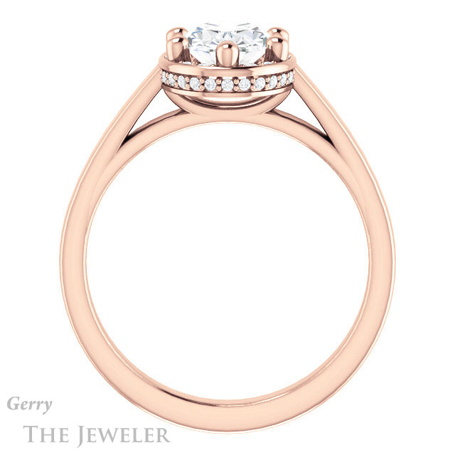 Oval Shaped Forever One Moissanite Engagement Ring #GTJ1284-oval-fo-r 2 Oval Shaped Forever One Moissanite Engagement Ring #GTJ1284-oval-fo-r
