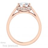 Round Cut Forever One Moissanite Engagement Ring #GTJ1284-round-fo-r 2 Round Cut Forever One Moissanite Engagement Ring #GTJ1284-round-fo-r