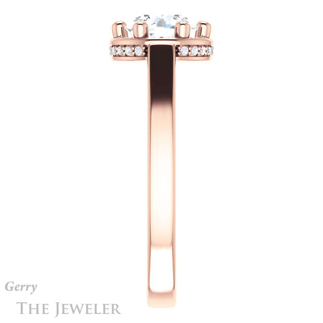 Round Cut Forever One Moissanite Engagement Ring #GTJ1284-round-fo-r 3 Round Cut Forever One Moissanite Engagement Ring #GTJ1284-round-fo-r
