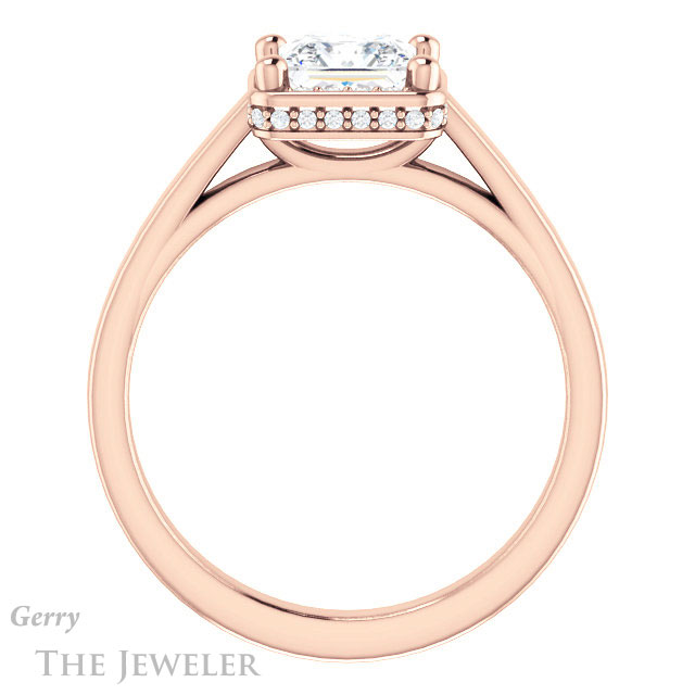 Princess Cut Forever One Moissanite Engagement Ring #GTJ1284-square-fo-r