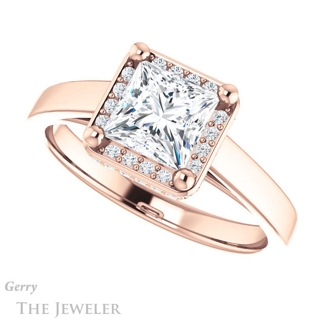 Princess Cut Forever One Moissanite Engagement Ring #GTJ1284-square-fo-r 5 Princess Cut Forever One Moissanite Engagement Ring #GTJ1284-square-fo-r