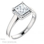 Princess Cut Forever One Moissanite Engagement Ring #GTJ1284-square-fo-w 4 Princess Cut Forever One Moissanite Engagement Ring #GTJ1284-square-fo-w