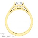 Princess Cut Forever One Moissanite Engagement Ring #GTJ1284-square-fo-y 2 Princess Cut Forever One Moissanite Engagement Ring #GTJ1284-square-fo-y