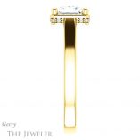 Princess Cut Forever One Moissanite Engagement Ring #GTJ1284-square-fo-y 3 Princess Cut Forever One Moissanite Engagement Ring #GTJ1284-square-fo-y