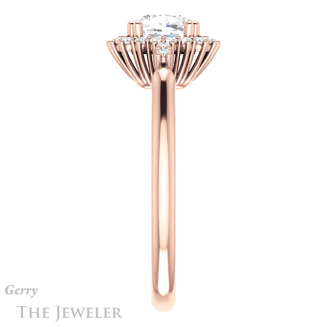 Cushion Cut Forever One Moissanite Engagement Ring #GTJ1285-cushion-fo-r 3 Cushion Cut Forever One Moissanite Engagement Ring #GTJ1285-cushion-fo-r
