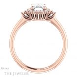 Emerald Cut Forever One Moissanite Engagement Ring #GTJ1285-emerald-fb-r 2 Emerald Cut Forever Brilliant Moissanite Engagement Ring #GTJ1285-emerald-fb-r