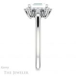 Emerald Cut Forever One Moissanite Engagement Ring #GTJ1285-emerald-fb-w 3 Emerald Cut Forever Brilliant Moissanite Engagement Ring #GTJ1285-emerald-fb-w