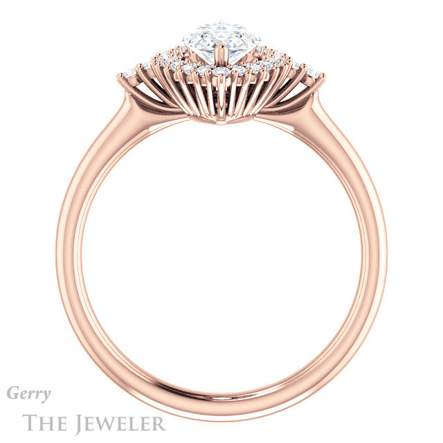 Marquise Cut Forever Brilliant Moissanite Engagement Ring #GTJ1285-marquise-fb-r