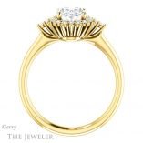 Oval Shaped Forever One Moissanite Engagement Ring #GTJ1285-oval-fo-y 2 Oval Shaped Forever One Moissanite Engagement Ring #GTJ1285-oval-fo-y