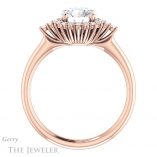 Round Cut Forever One Moissanite Engagement Ring #GTJ1285-round-fo-r 2 Round Cut Forever One Moissanite Engagement Ring #GTJ1285-round-fo-r