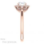 Round Cut Forever One Moissanite Engagement Ring #GTJ1285-round-fo-r 3 Round Cut Forever One Moissanite Engagement Ring #GTJ1285-round-fo-r