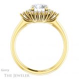 Round Cut Forever One Moissanite Engagement Ring #GTJ1285-round-fo-y 2 Round Cut Forever One Moissanite Engagement Ring #GTJ1285-round-fo-y
